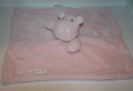 Blankets &amp; Beyond Pink Hippo Nunu Baby Lovey Security Blanket Soft Toy 1... - $18.39