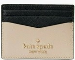 Kate Spade Staci Colorblock Small Slim Card Holder Beige Black WLR00125 ... - £19.89 GBP