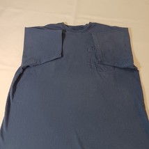 Carhartt K87 RYL Men's Cotton Blue Short Sleeve Pocket Crewneck T-Shirt Size M image 9