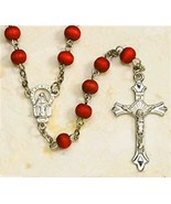 Rose Petal Rosary Beautiful Devotional Saint Bracelet Cord Rosary + 1 Ho... - €15,34 EUR