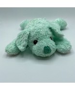 2001 Ty Cuddlepup Puppy Dog Rattle Plush Mint Green Aqua Turquoise Teal - £21.32 GBP