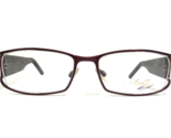 Tura Eyeglasses Frames MOD.A104 BOR Red Burgundy Rectangular Semi Rim 53... - $55.97