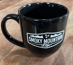 Smoky Mountain Life Souvenir Mug/Cup Black &amp; White  - Mountains &amp; Stars - $10.40