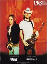 Nickelback Chad Kroeger &amp; Puddle of Mudd Paul Phillips 2002 PRS guitar ad print - £3.37 GBP