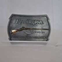 Remington .22 Rifle Belt Buckle - Two-toned - 1976 - £39.78 GBP