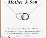 Mother&#39;s Day Gifts for Mom from Son, 925 Sterling Silver Mother Necklace... - $48.62