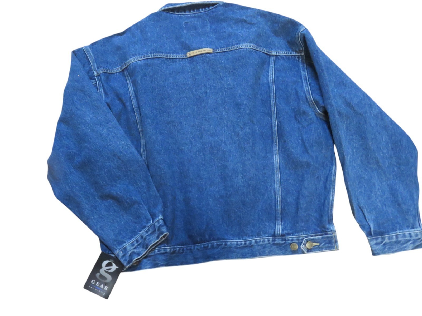Vintage Budweiser Denim Jacket XL Gear for Sports Beer Promo Embroidered NWT Item image 6
