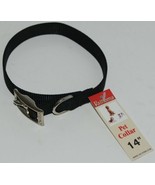 Valhoma 730 14 BK Dog Collar Black Single Layer Nylon 14 inches Package 1 - £6.42 GBP