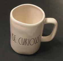 $15 Rae Dunn Artisan Magenta White Be Curious Stoneware Coffee Tea Mug New - £8.73 GBP