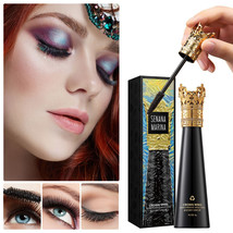 Silk Fiber 4D Crown Mascara Waterproof Eyelash Black Lasting Thickening Volume - £6.88 GBP+