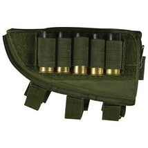 NEW - LEFT HAND Hunting Butt Stock Shotgun Ammo Cheek Rest Pouch OD GREE... - $22.72