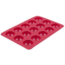 Daily Bake Silicone 15-Cup Small Dome Dessert Mould (Red) - £13.45 GBP