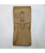 Vintage French Military Leather Ammo Pouch Bag Tan - £30.22 GBP
