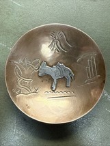 Taxco John H Peckham JHP Sterling Copper Dish Mexico Donkey Souvenir Plate - $646.81 MXN
