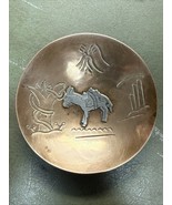 Taxco John H Peckham JHP Sterling Copper Dish Mexico Donkey Souvenir Plate - $646.81 MXN