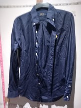 Polo RALPH LAUREN Shirt Mens   Blue Button Up Long Sleeve Express Shipping - £32.00 GBP