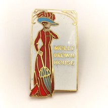 Molly Brown House Museum Cloisonné Pin  Denver Colorado Gold Tone Enamel  - $11.95