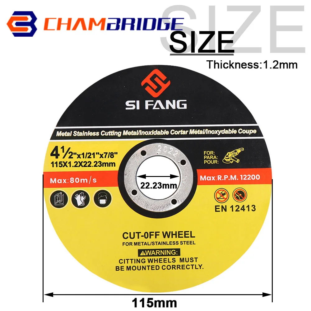 75/115/125mm  Cutting Discs 3/4.5/5 inch Stainless Steel Cut Off Wheels Flap San - £155.77 GBP