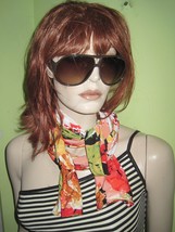Vintage WOMEN&#39;S Ladies Tropical Plants Pattern  Fashion Retro Long SCARF... - $19.99