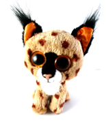 Ty Beanie Boos Buckwheat Plush Lynx Stuffed Animal Toy 6&quot; 2015 Spots Big... - $13.52 CAD