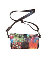 Desigual Patchwork Embroidered Studded Clutch Crossbody Bag Purse - $45.42