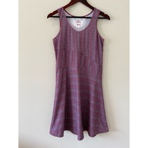 Prana Dress Small Tank Skater Style V-Neck Sleeveless Waist Detail Recycled - £20.30 GBP