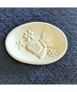 Butterfly Embossed Soap Dish Ceramic Bisque Ready To Paint - £9.92 GBP