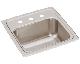 Elkay Lustertone Stainless Steel 15&quot; x 15&quot; x 7-1/8&quot;,Single Bowl Drop-in Bar Sink - £271.05 GBP