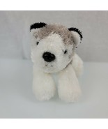 Aurora Small Mini Wolf Husky White Silver Gray Dog 6-7&quot; long No beans Pl... - £27.68 GBP
