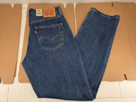 Levis 550 Jeans Mens 33x34 Blue Relaxed Fit Straight Medium Wash Denim P... - $700.04 MXN