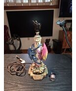 WUI Double Dragon Gargoyle Face Fantasy Figurine Lamp Vintage 1998 READ - $67.20 CAD