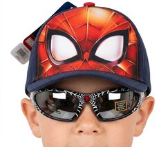 Marvel Avengers Spider-Man Boy Baseball Hat Cap (OSFM) + 1 Pair Sunglass... - $19.79