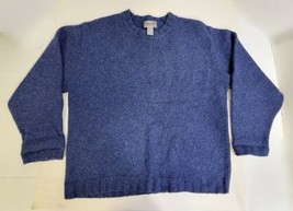 Vintage Wool EMS Sweater Womens Large Blue 80s Pullover Eastern Mountain Sports - £21.38 GBP