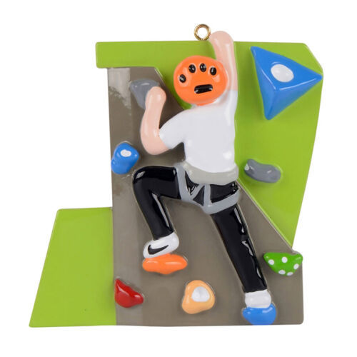 Rock Climbing Boy Personalized Christmas Ornament - $17.75