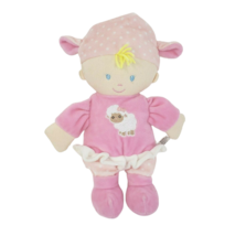 12&quot; KIDS PREFERRED 2019 BLONDE DOLL PINK LAMB DRESS STUFFED ANIMAL PLUSH... - £25.97 GBP