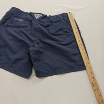 Columbia XL4452 Women’s Blue PFG Chino Flat Front Hiking Trails Nylon Shorts Sm image 10