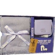 Steve Madden Scarf &amp; Wallet 2 Piece Gift Set Lavender NIB - $27.85