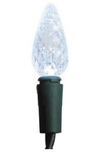 Clear Color Cool Touch C6 LED Berry Shaped Christmas Light Set of 70 Lights - $24.73