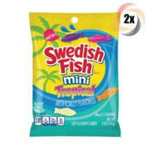 2x Bags Swedish Fish Mini Tropical Flavored Soft & Chewy Gummy Candy | 5oz - $12.53