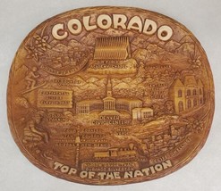 Vintage Colorado &quot;Top of the Nation&quot; Resin Plaque Wall Hanging by Taco 1... - $19.60