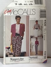 4105 Vtg McCalls SEWING Pattern Misses Easy Skirt Pants Women&#39;s Day 12-14 Uncut - £6.22 GBP