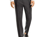 Boss Men&#39;s Hesten Peyson Straight FitVirgin Wool Pants Grey-Unfinished H... - $169.99