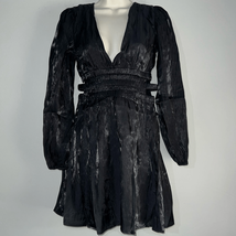 Heart and Heels Black Long Sleeve Cocktail Party Night Out Dress Sz Small - $209.02 MXN
