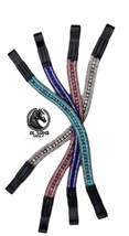 Leather 3 Row Crystal Browband for Horse With Free Shipping. - $22.72