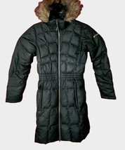 Columbia Long Dress Down Faux Fur Lining Hood Puffer winter snow weather... - $52.15