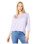 Majestic Filatures Stretch Linen Semi Relaxed 3/4 Sleeve Boatneck Tee, NEW - $525.79 MXN