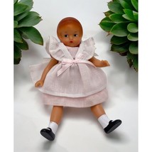 Vintage Effanbee Wee Patsy Doll with Pink Dress and Bow Composite - $57.88