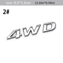DSYCAR 1Pcs Fashion 3D  4WD Car Side Fender Rear Trunk Emblem  Sticker Decals fo - £50.08 GBP
