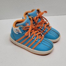 K-Swiss Blippi High Top Sneakers Shoes Kids Size 9 Blue Orange - £27.43 GBP