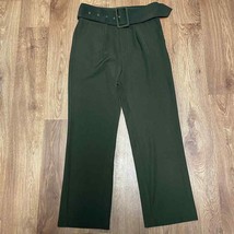 Ontwelfth Pocketed Belted High Rise Olive Green Womens Stretch Pants Siz... - £18.82 GBP